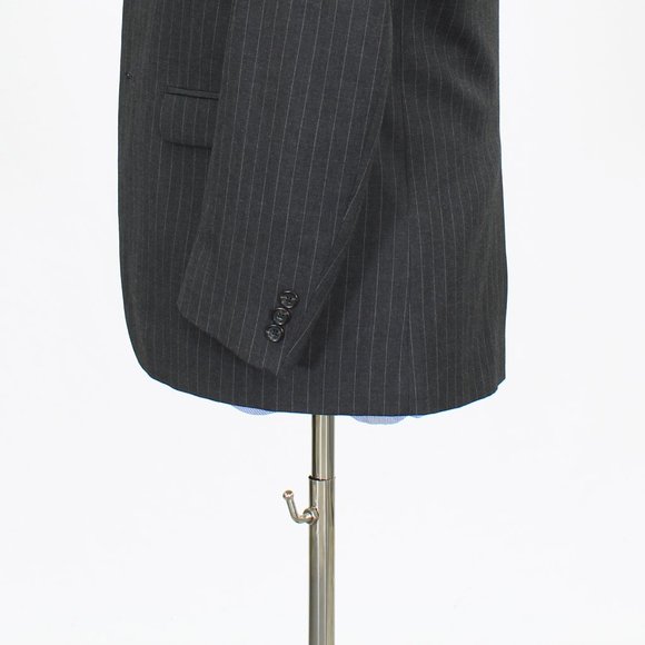 Michael Kors Youth 18R (36S Mens) 28x27 Gray Check Three Button Full Sui… - Picture 8 of 15